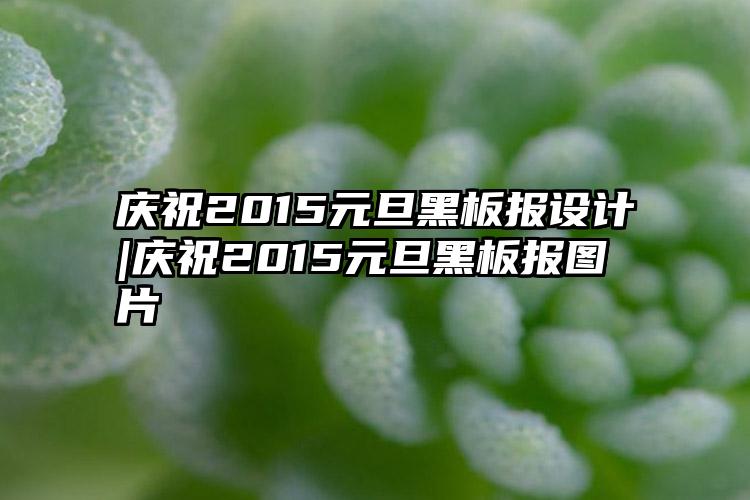 庆祝2015元旦黑板报设计|庆祝2015元旦黑板报图片