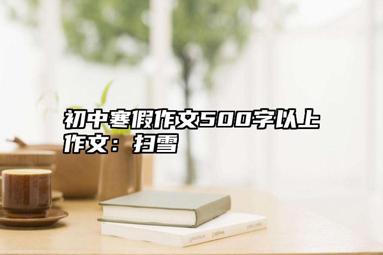 初中寒假作文500字以上作文：扫雪