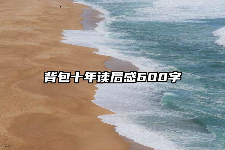 背包十年读后感600字